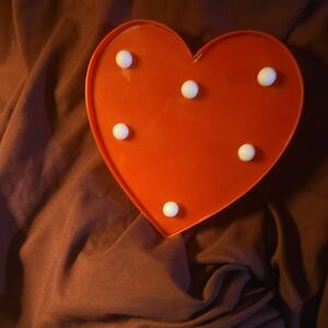 Heart-Shaped Red LED Light Decor